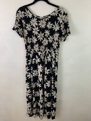 Black daisy dress