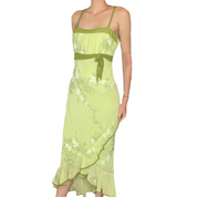Floral green maxi