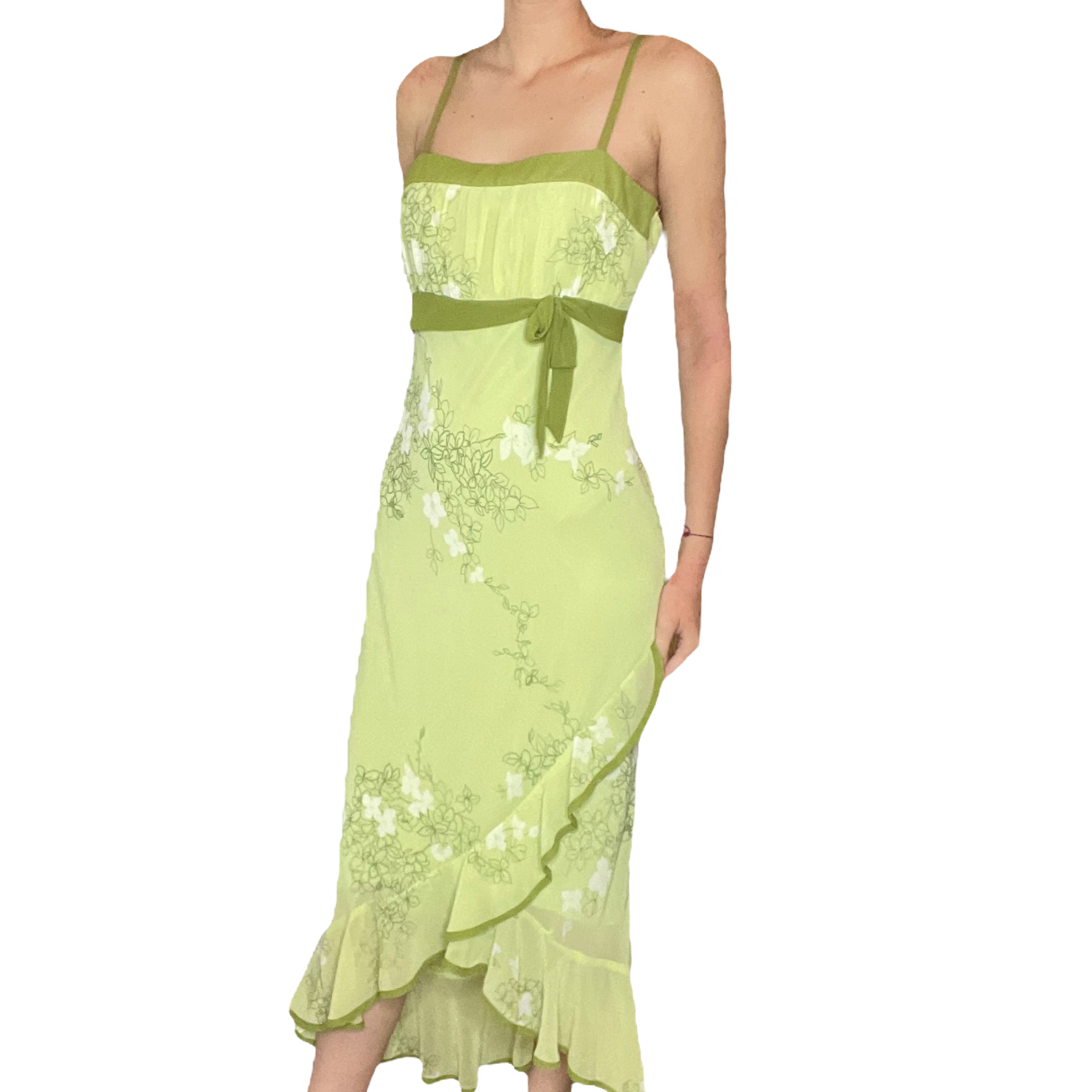 Floral green maxi