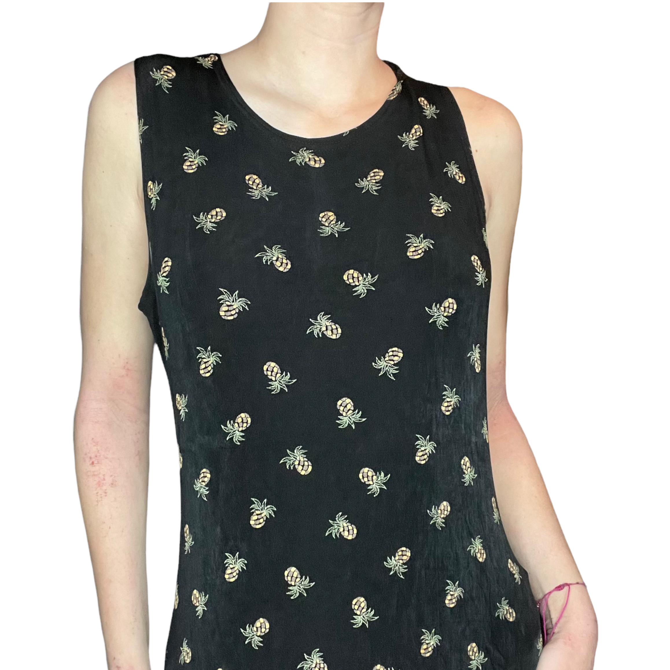 Vintage maxi pineapple dress