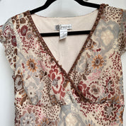 Boho floral midi dress