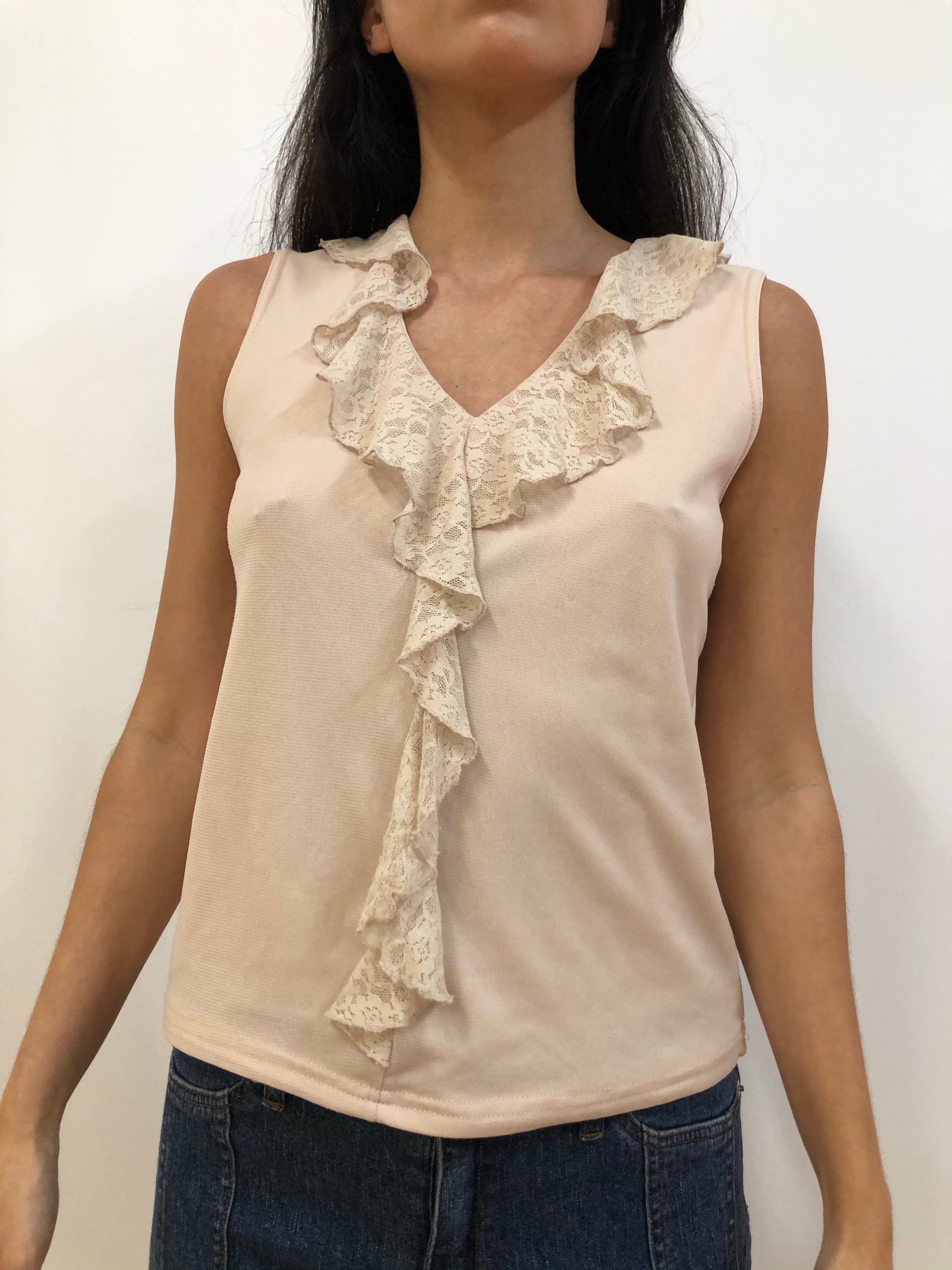 Cream blouse