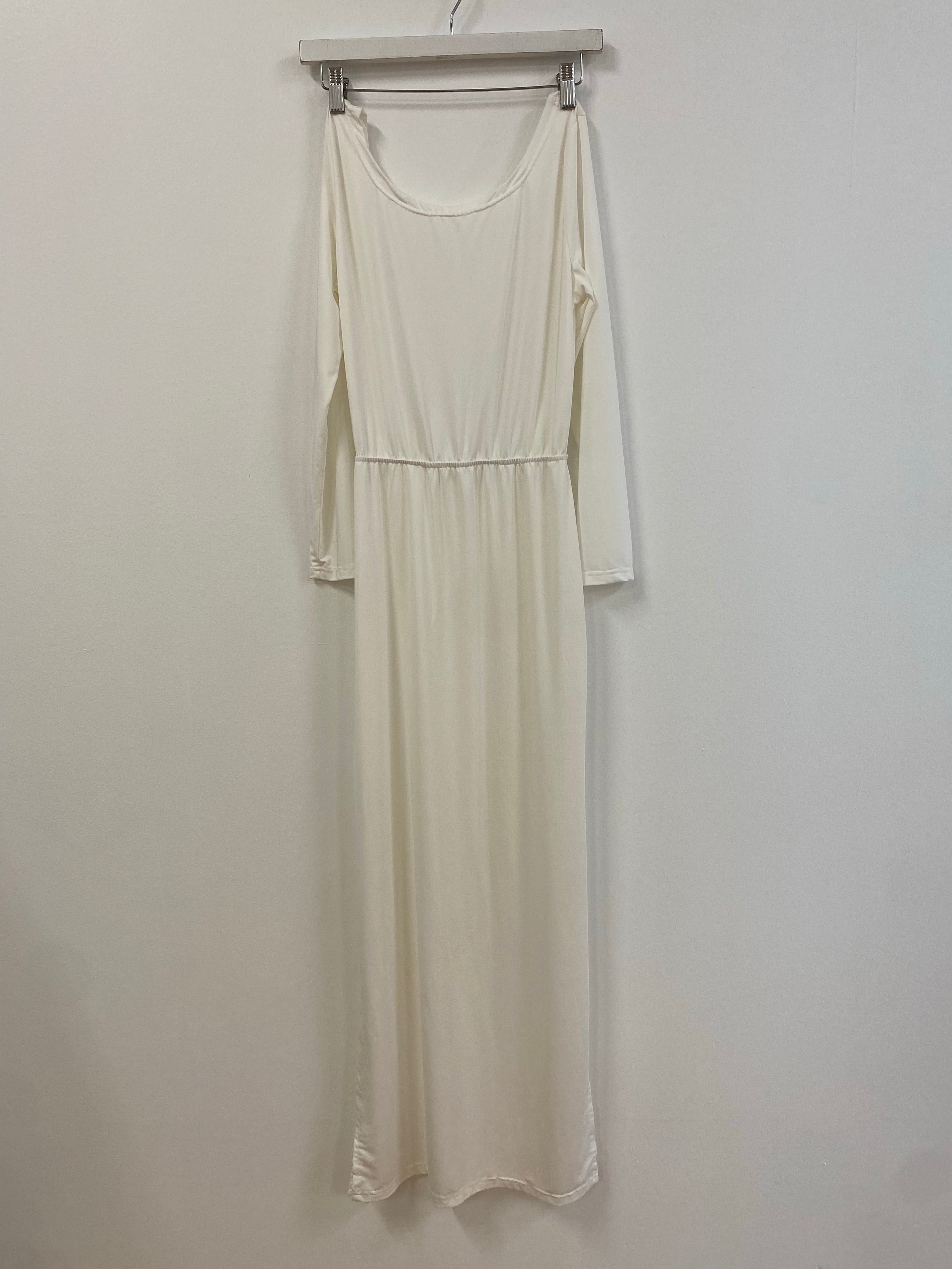 Backless Spandex Slit Dress