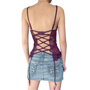 Corset purple lace