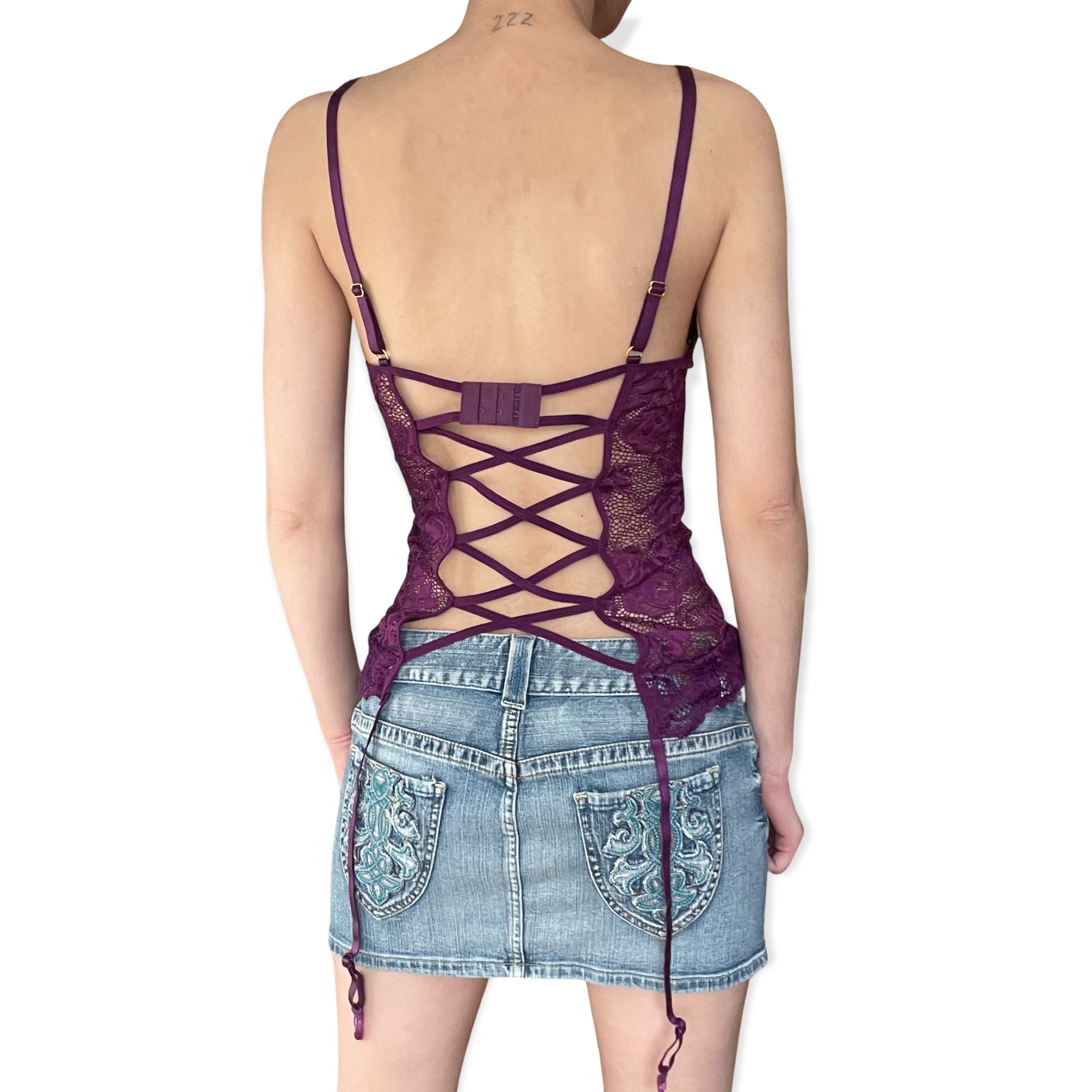 Corset purple lace