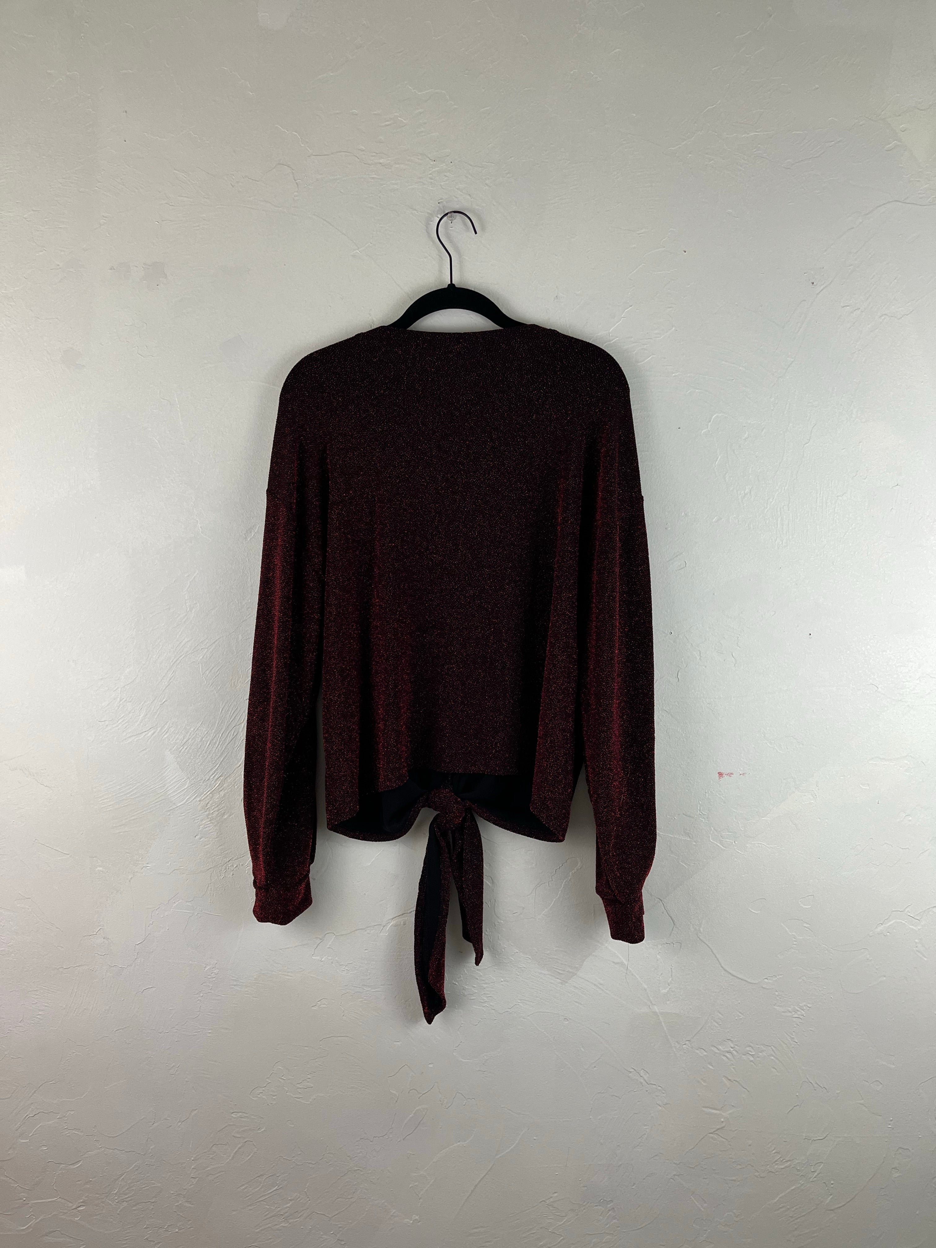 Red iridescent top