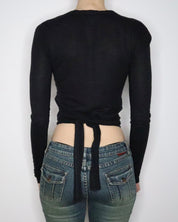 Diesel Black Wrap Top (Small) 
