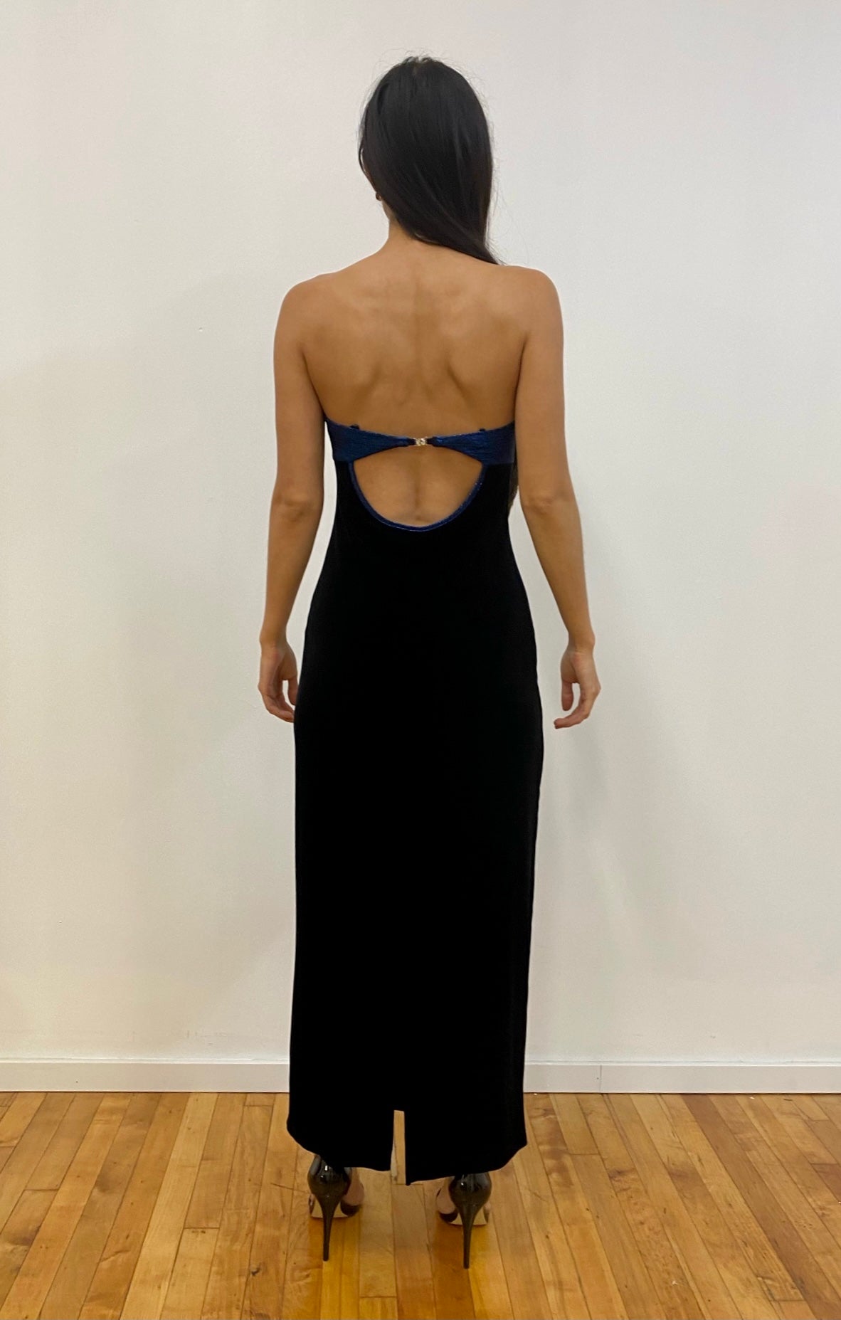 Midnight Velvet Column Dress