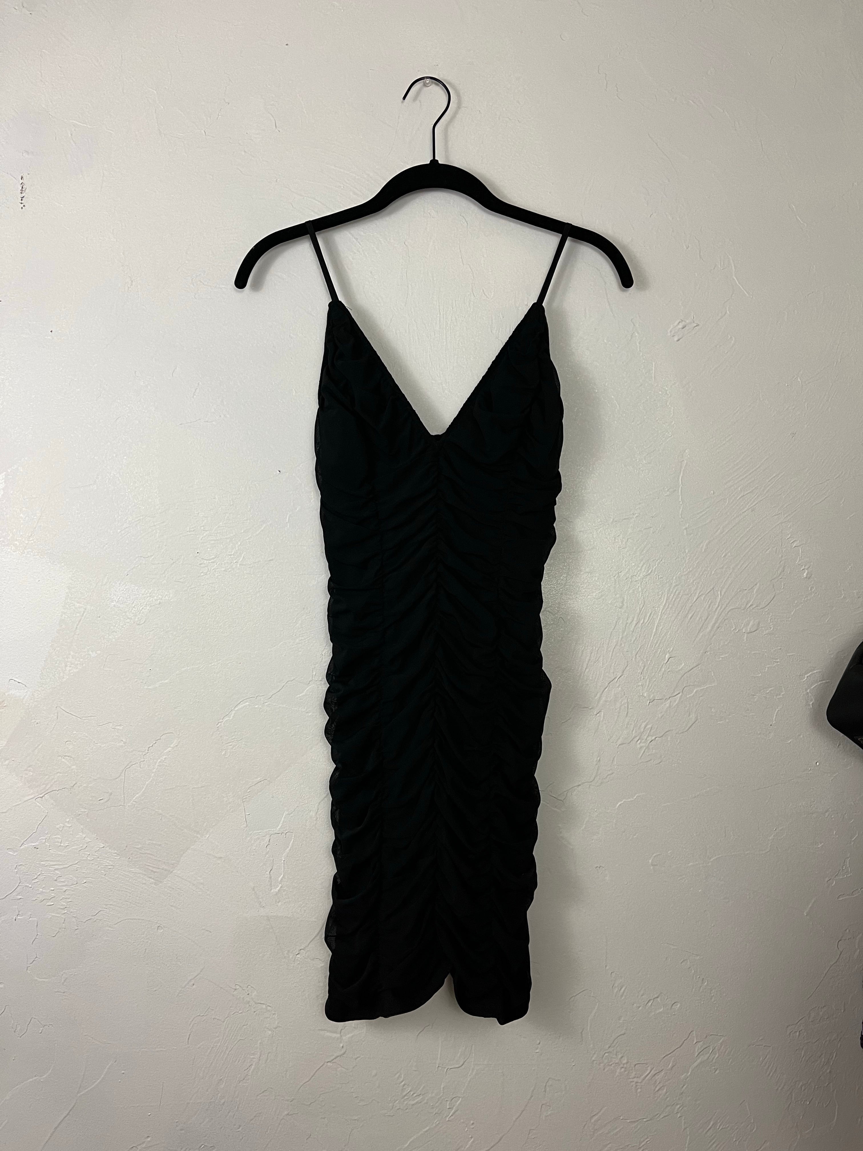 Ruched mesh mini