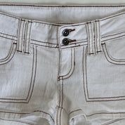 00s light wash shorts