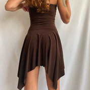 Y2k tube dress glitter bands
