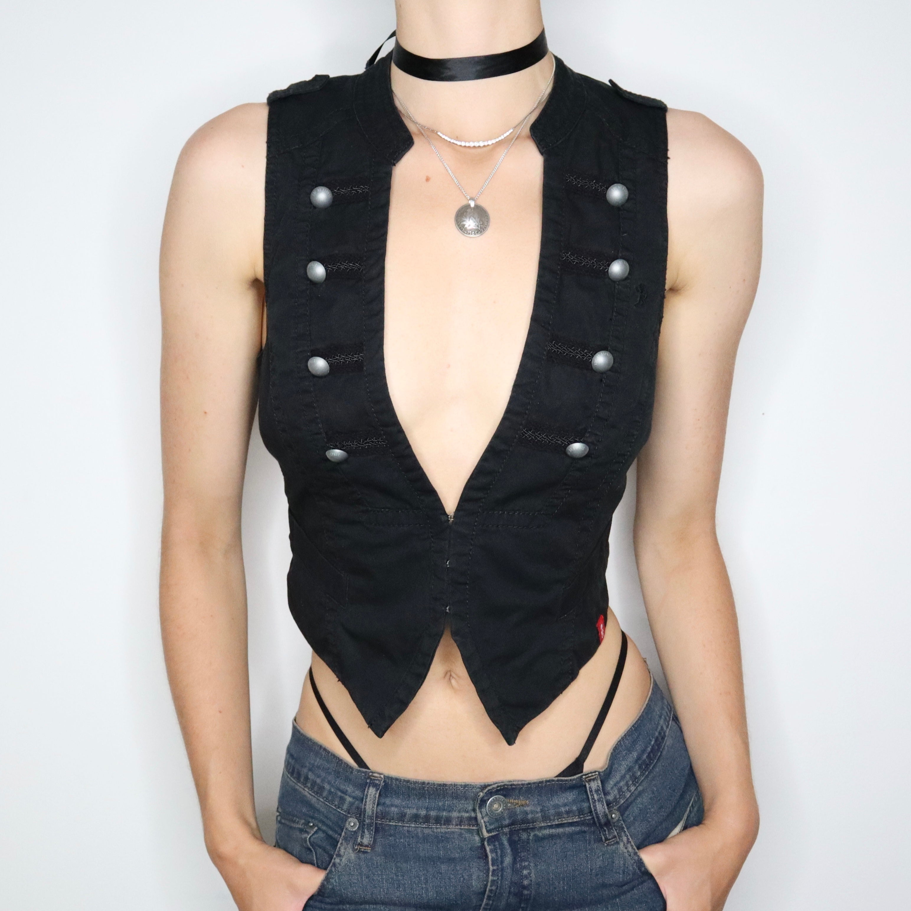 Esprit Black Military Vest (Medium) 