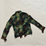 Vintage baroque lace button up 