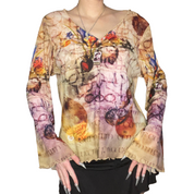 vintage mesh long sleeve