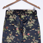 Dragon Print Satin Pants (XS)