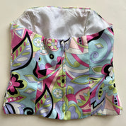 Y2k groovy pastel corset top