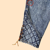 90s acid wash capris