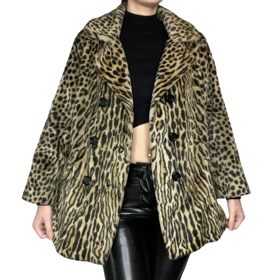 NANA leopard print coat