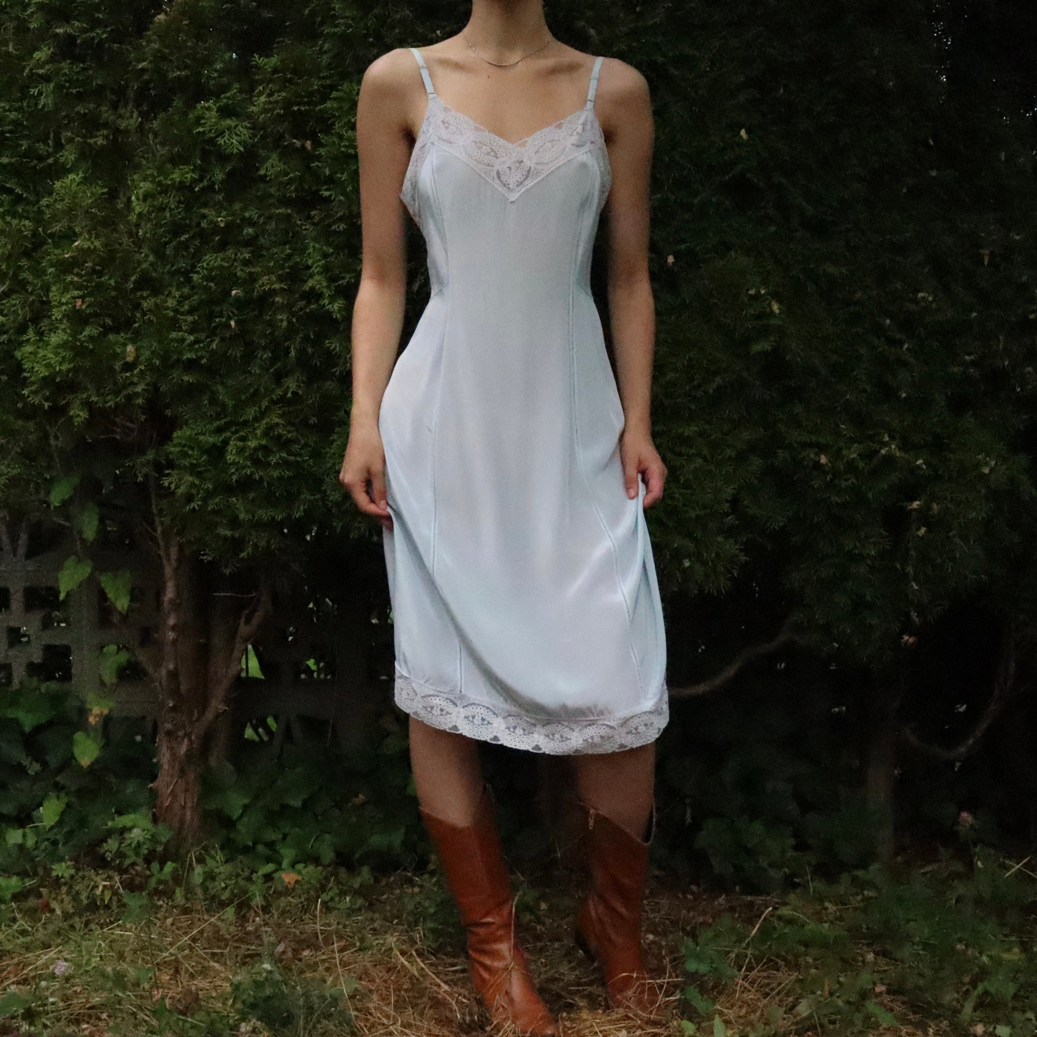 Antique Pale Blue Slip (M-L)