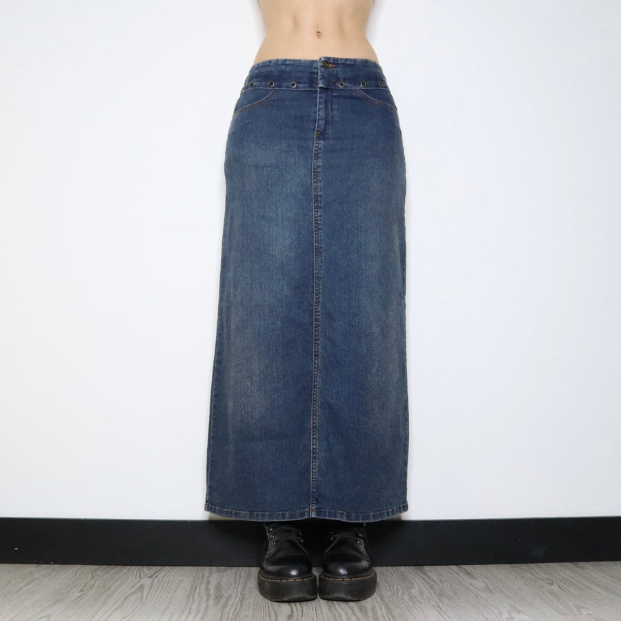 Denim Maxi Skirt (Small) 