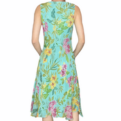 Blue Hawaii midi dress