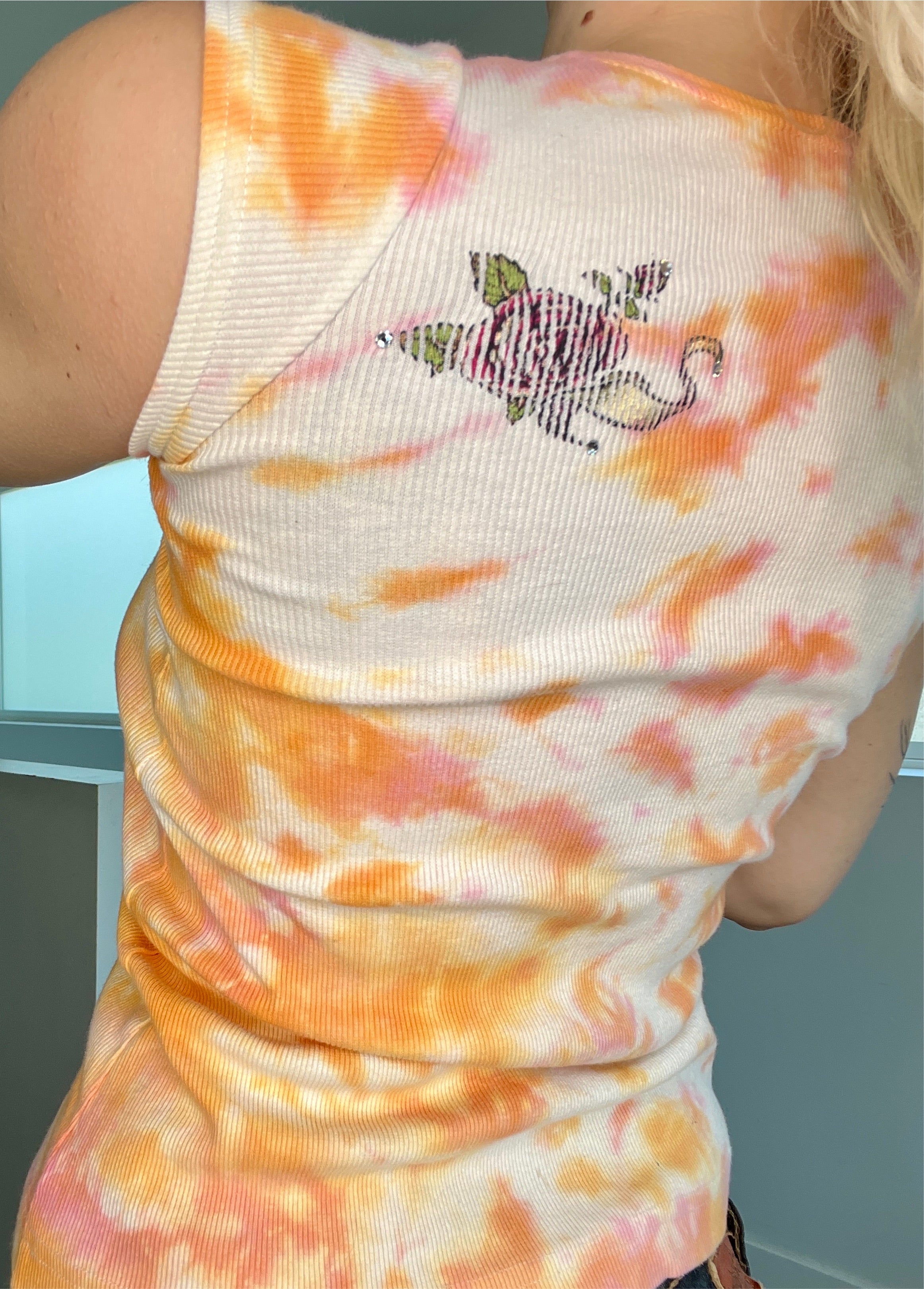 Rockstar Y2K Tie Dye Top