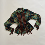 Vintage baroque lace button up 