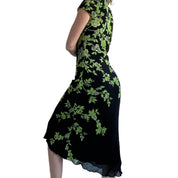 90s floral beaded maxi dress