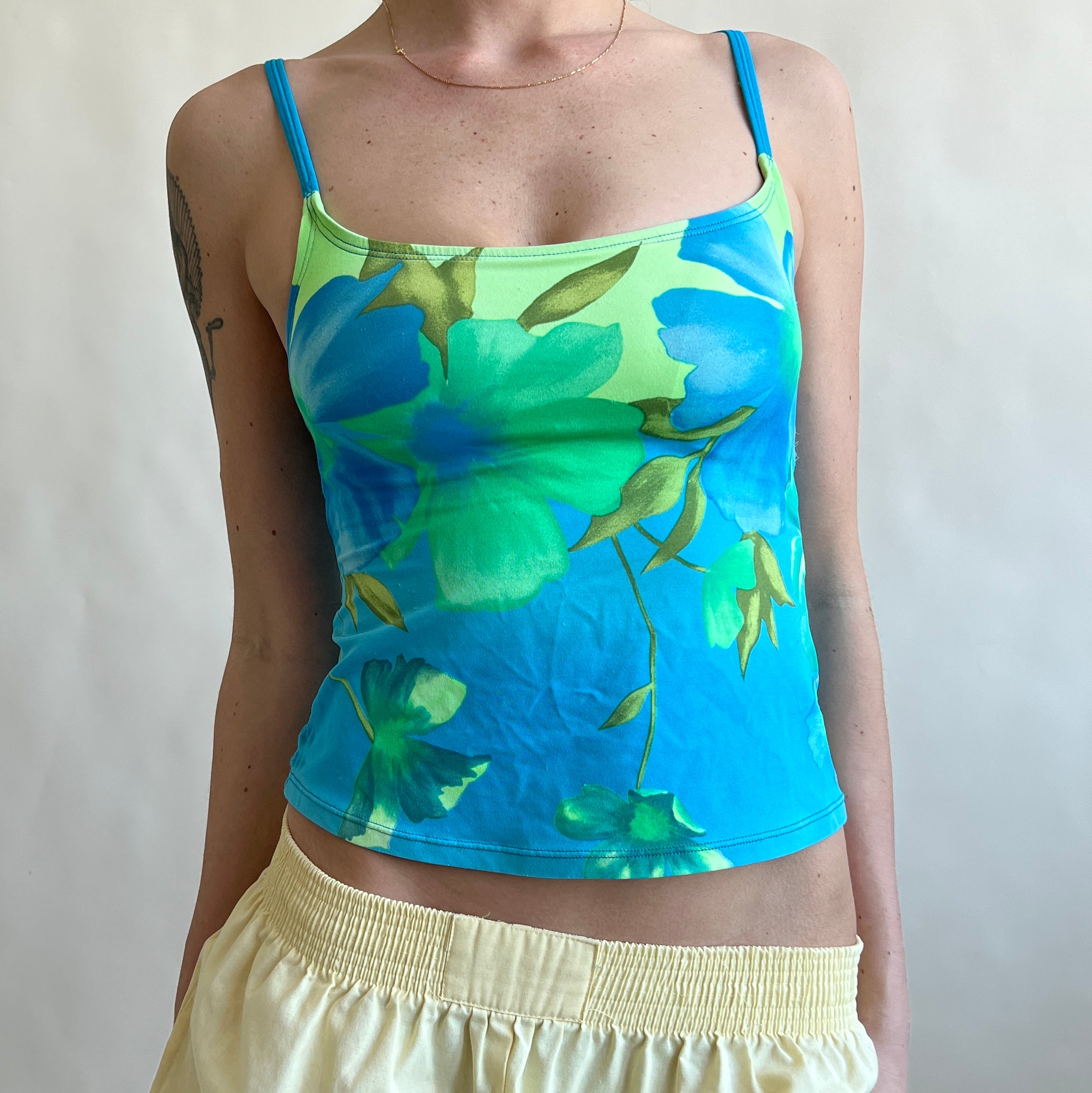 00s blue swim top