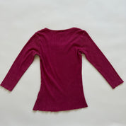 90s mauve ribbed knit