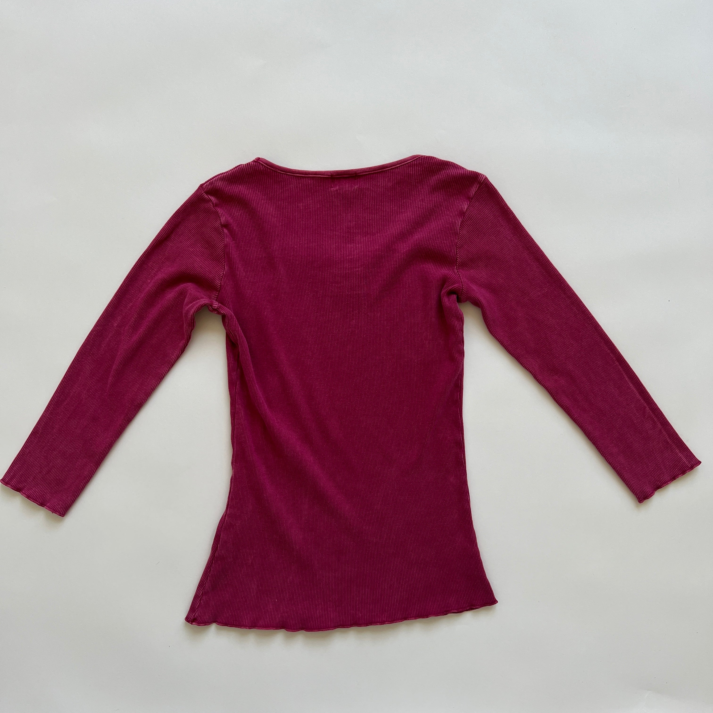 90s mauve ribbed knit