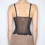 Black Mesh Bustier (34C/36B)