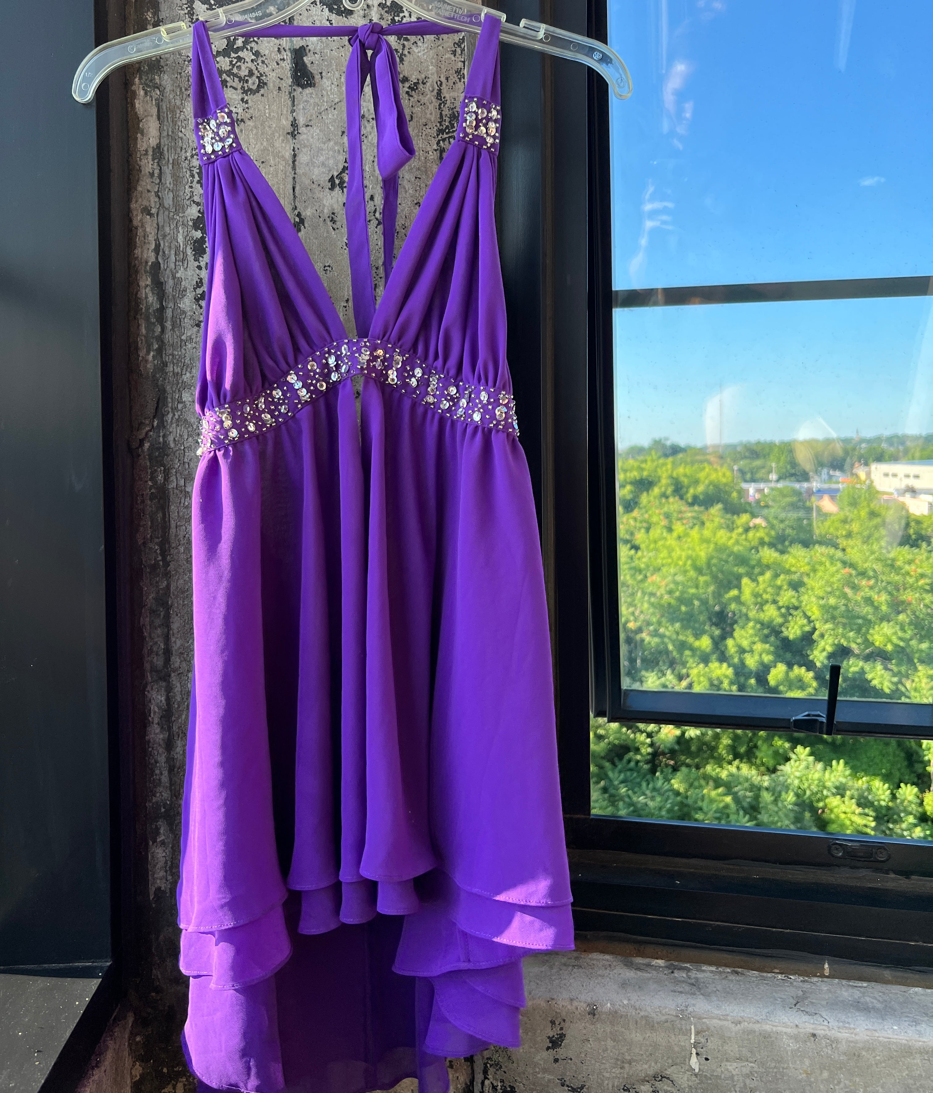 00s VS silk purple halter