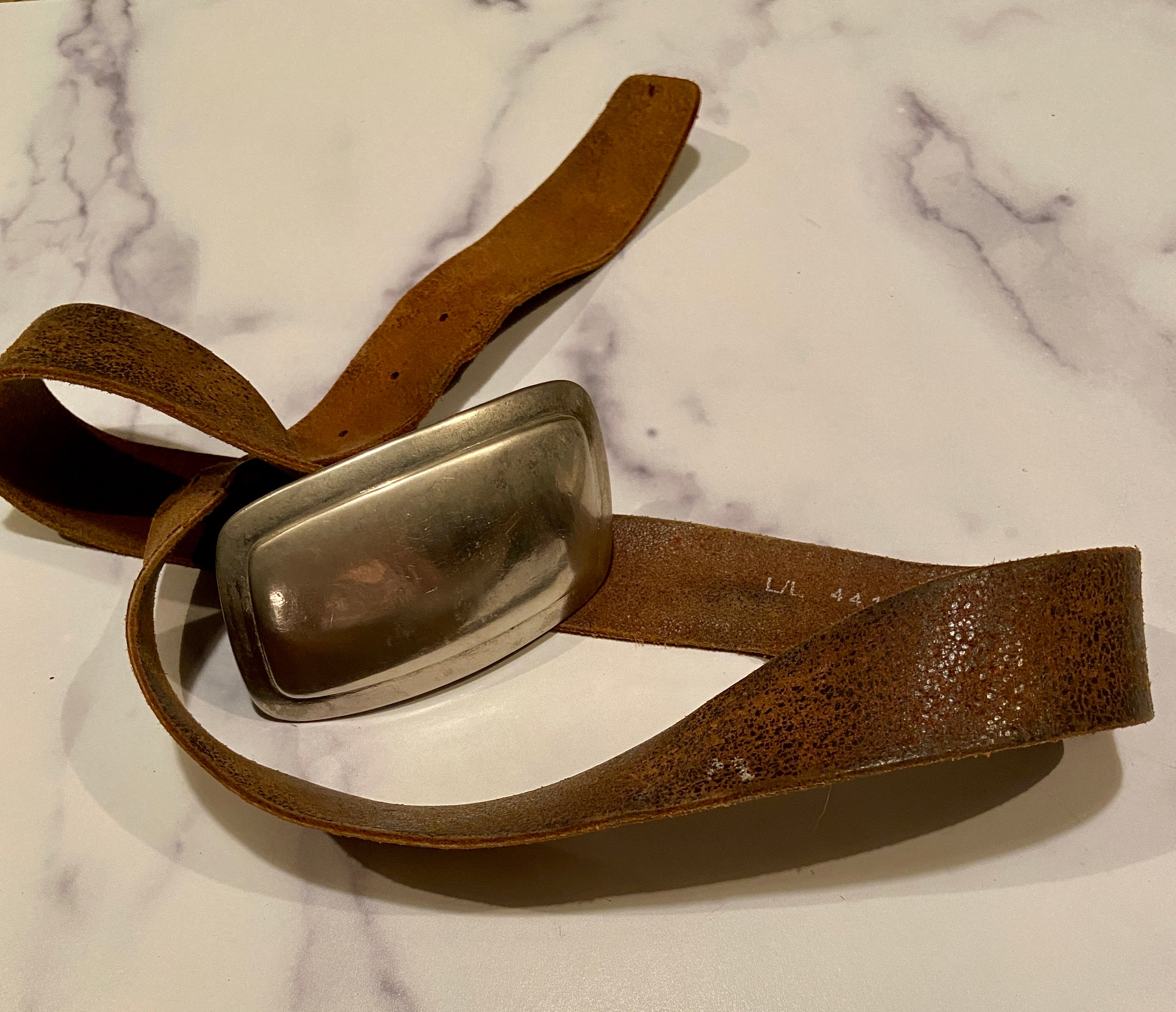 Leather belt