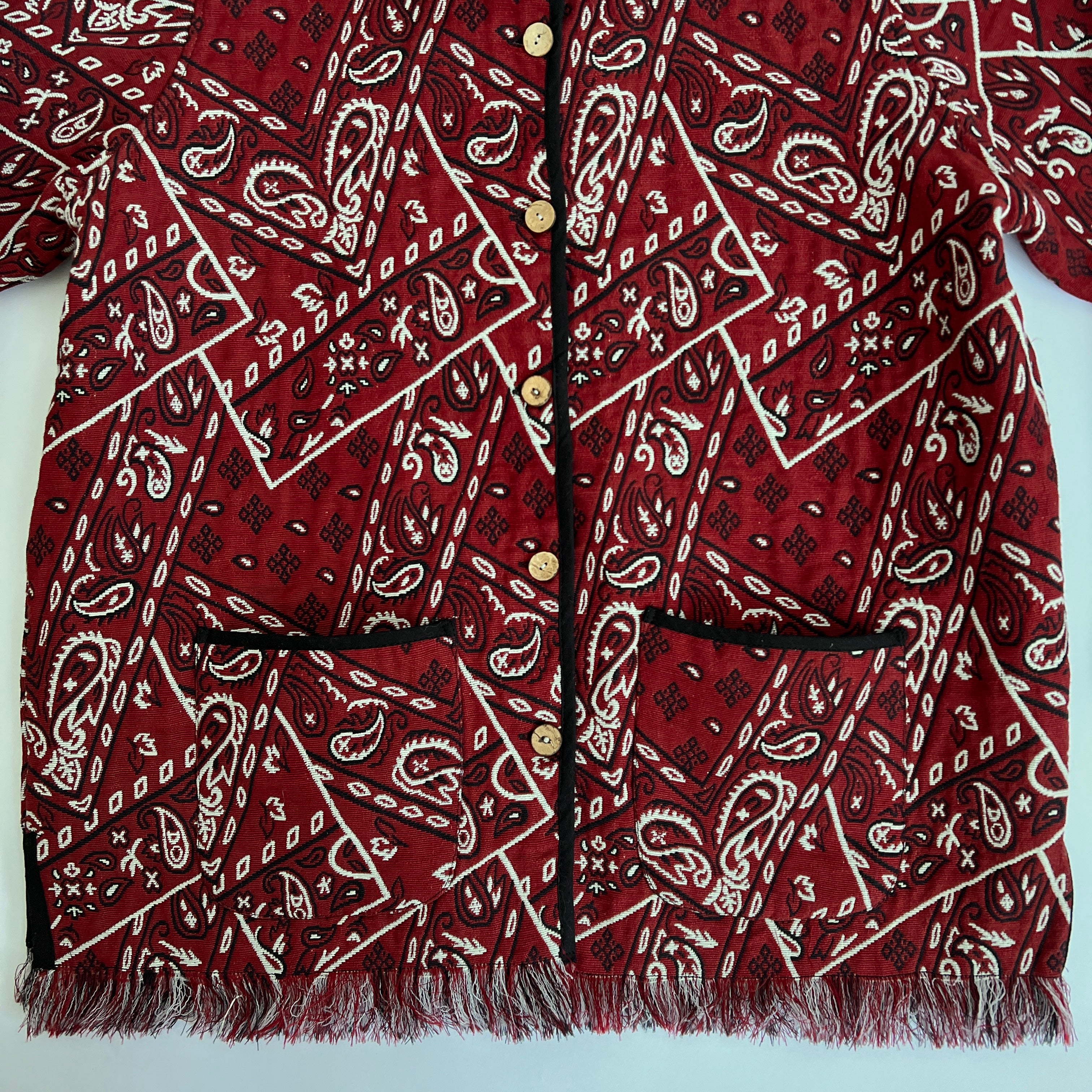 Handmade reversible bandana jacket