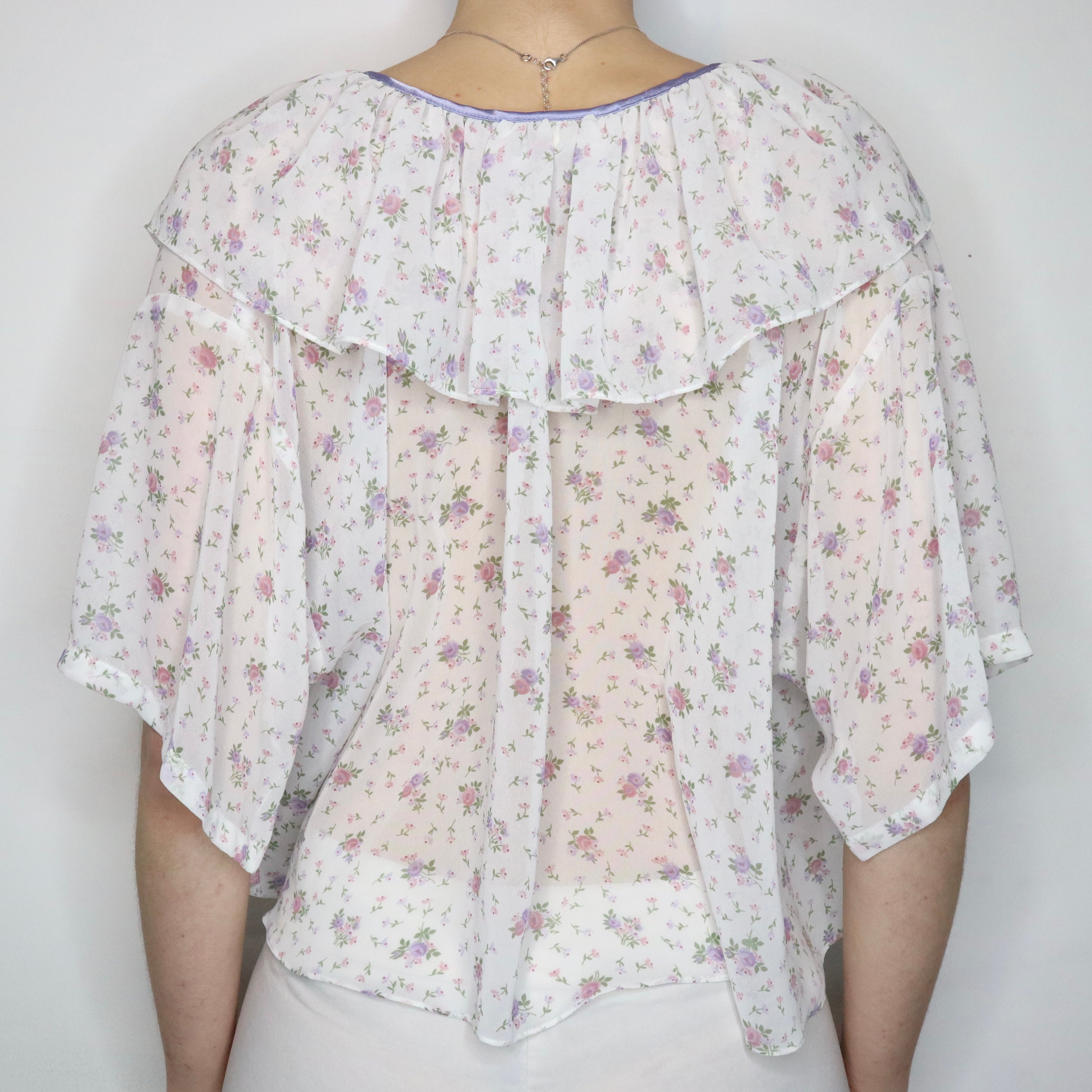 Pastel Floral Bed Jacket (XS-XL)