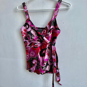 00s satin swirl top