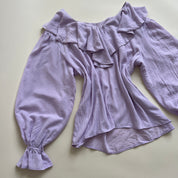 Lavender poet blouse
