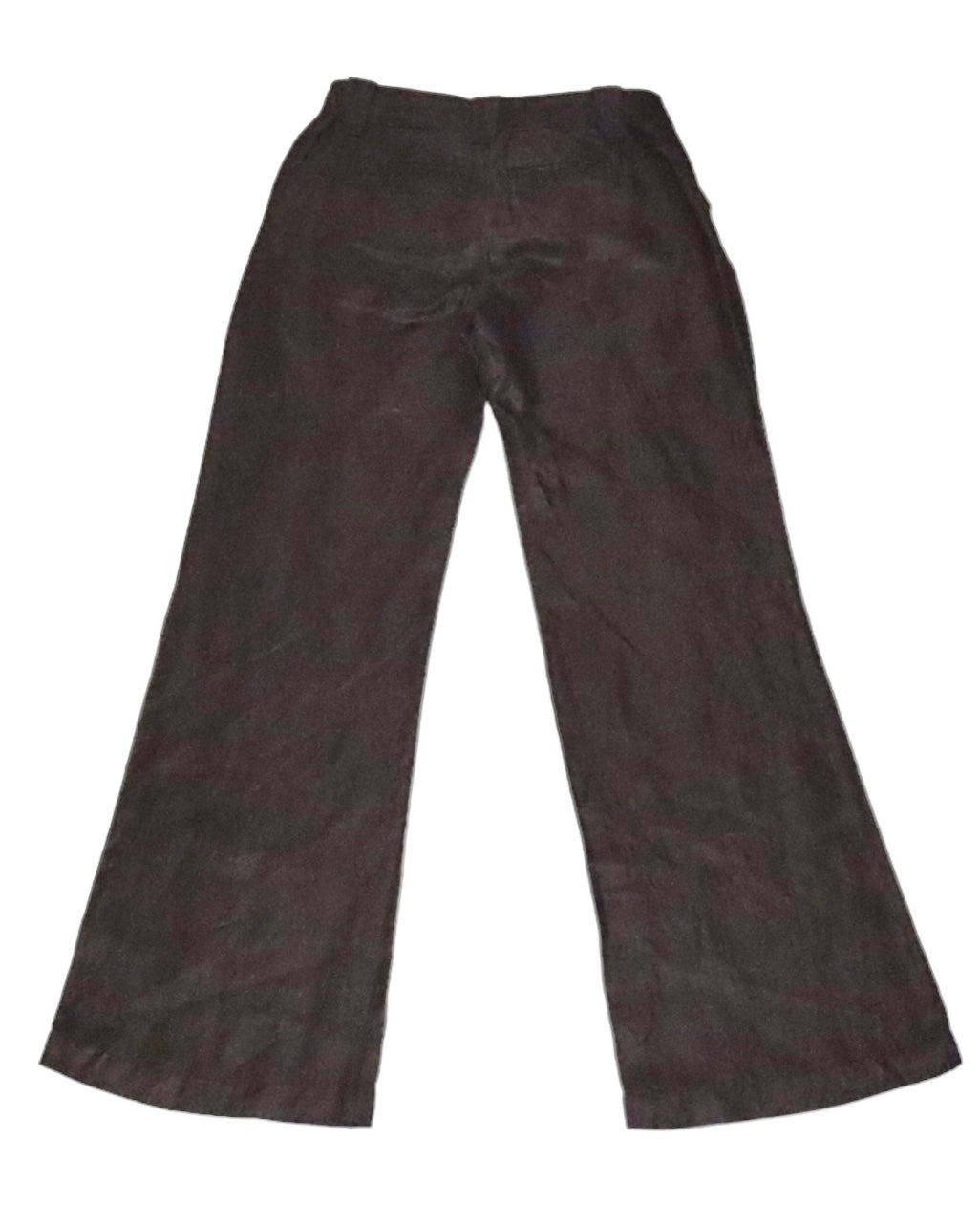Brown Linen Wide Leg Pants (XS) 