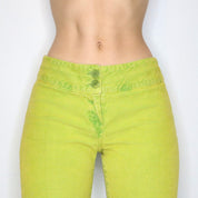 Miss Sixty Chartreuse Pants (S-M) 