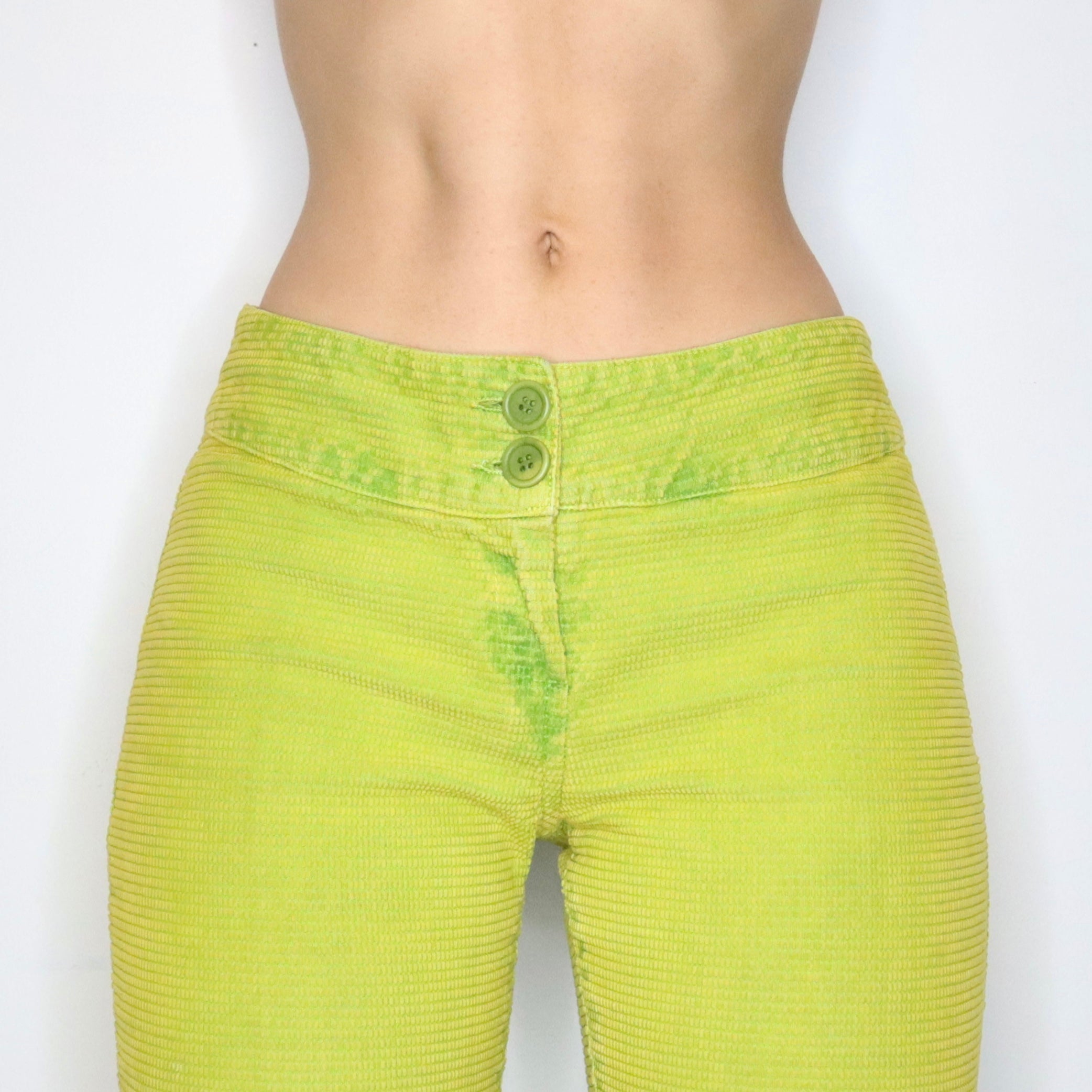 Miss Sixty Chartreuse Pants (S-M) 