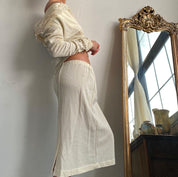 Vintage knit 2 pc skirt set