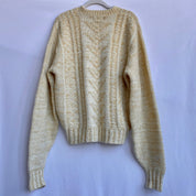Waffle cream sweater