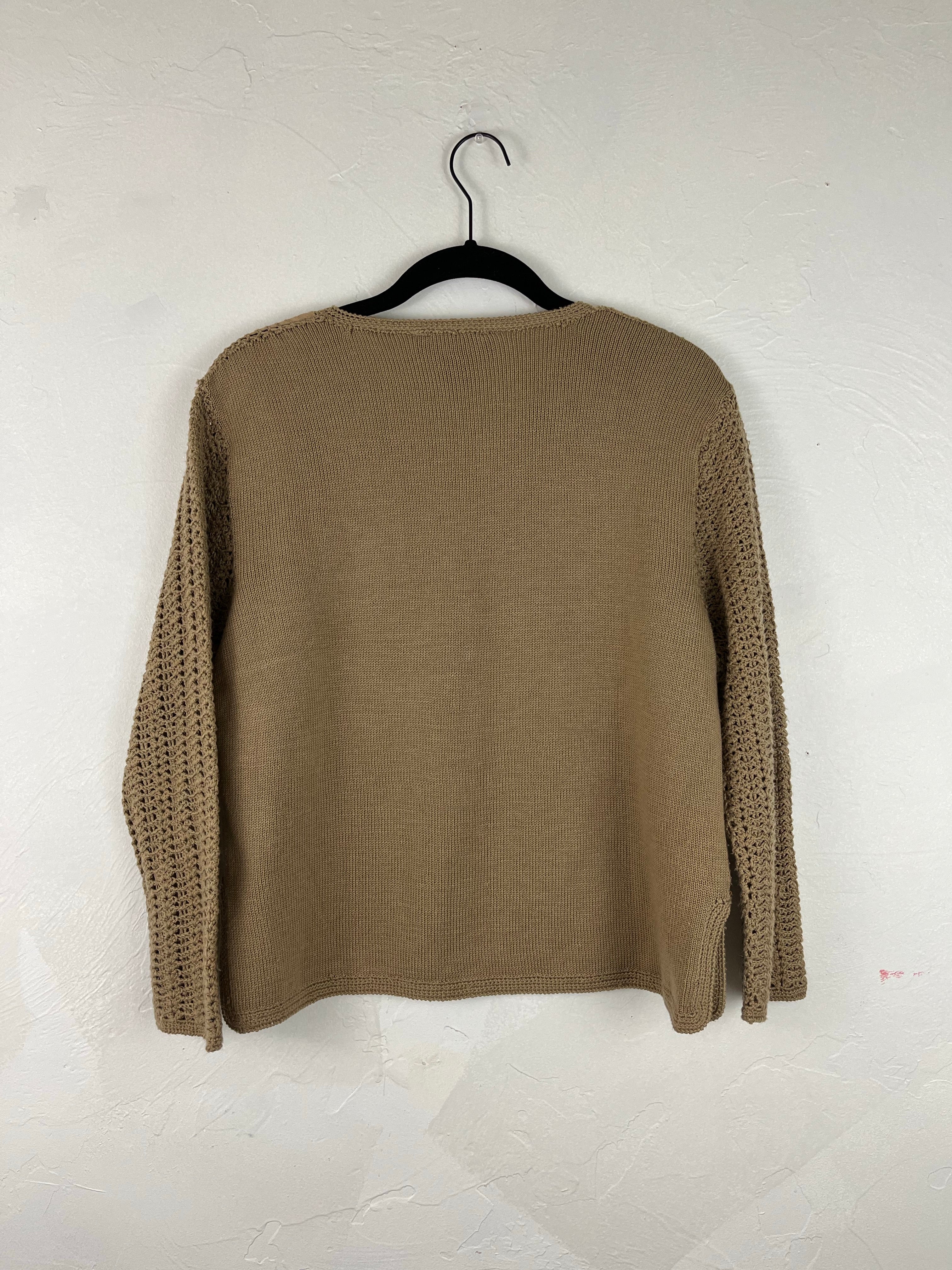 Suede woven longsleeve