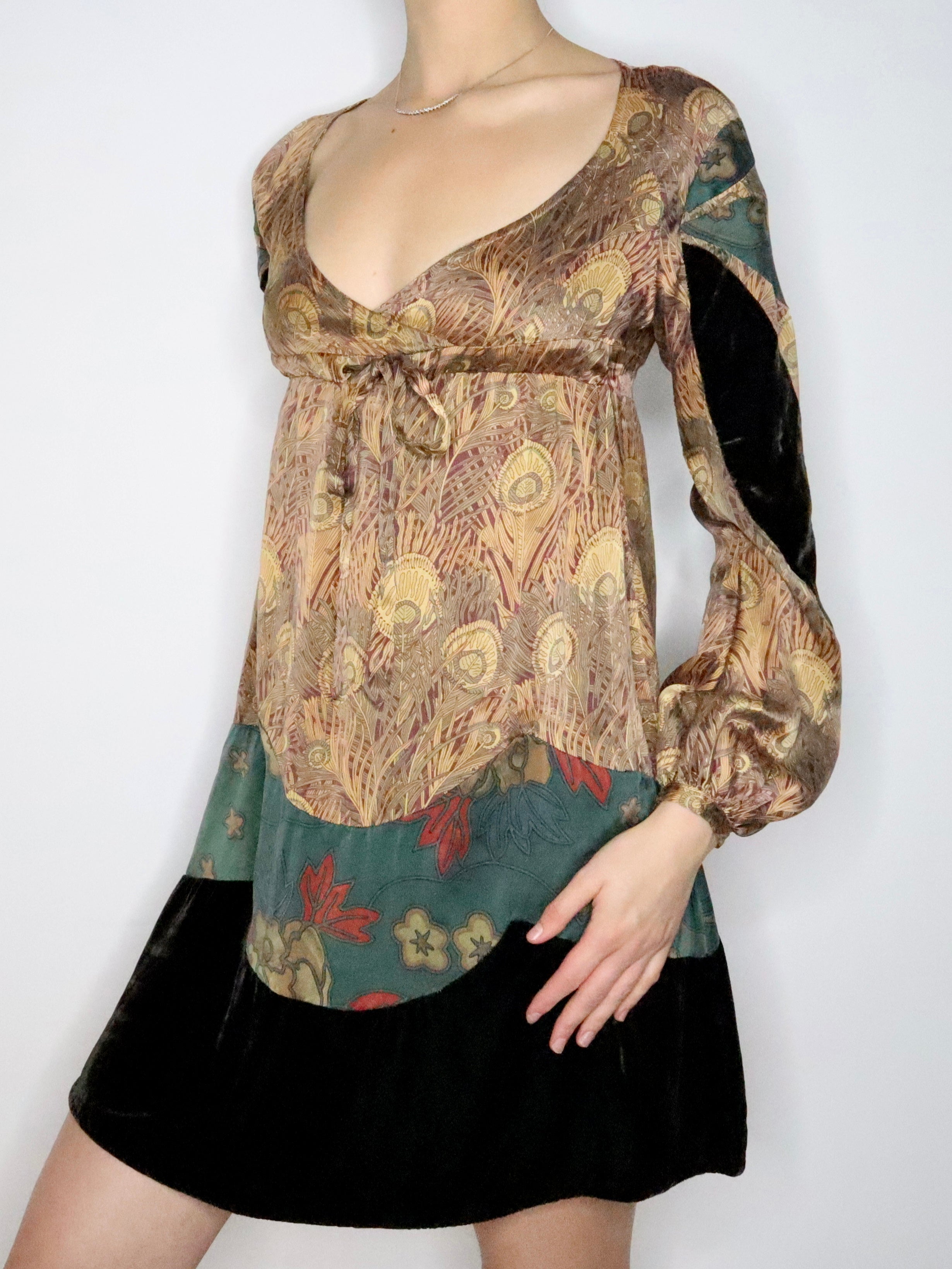 Custo Barcelona Silk Babydoll Dress (S-M) 