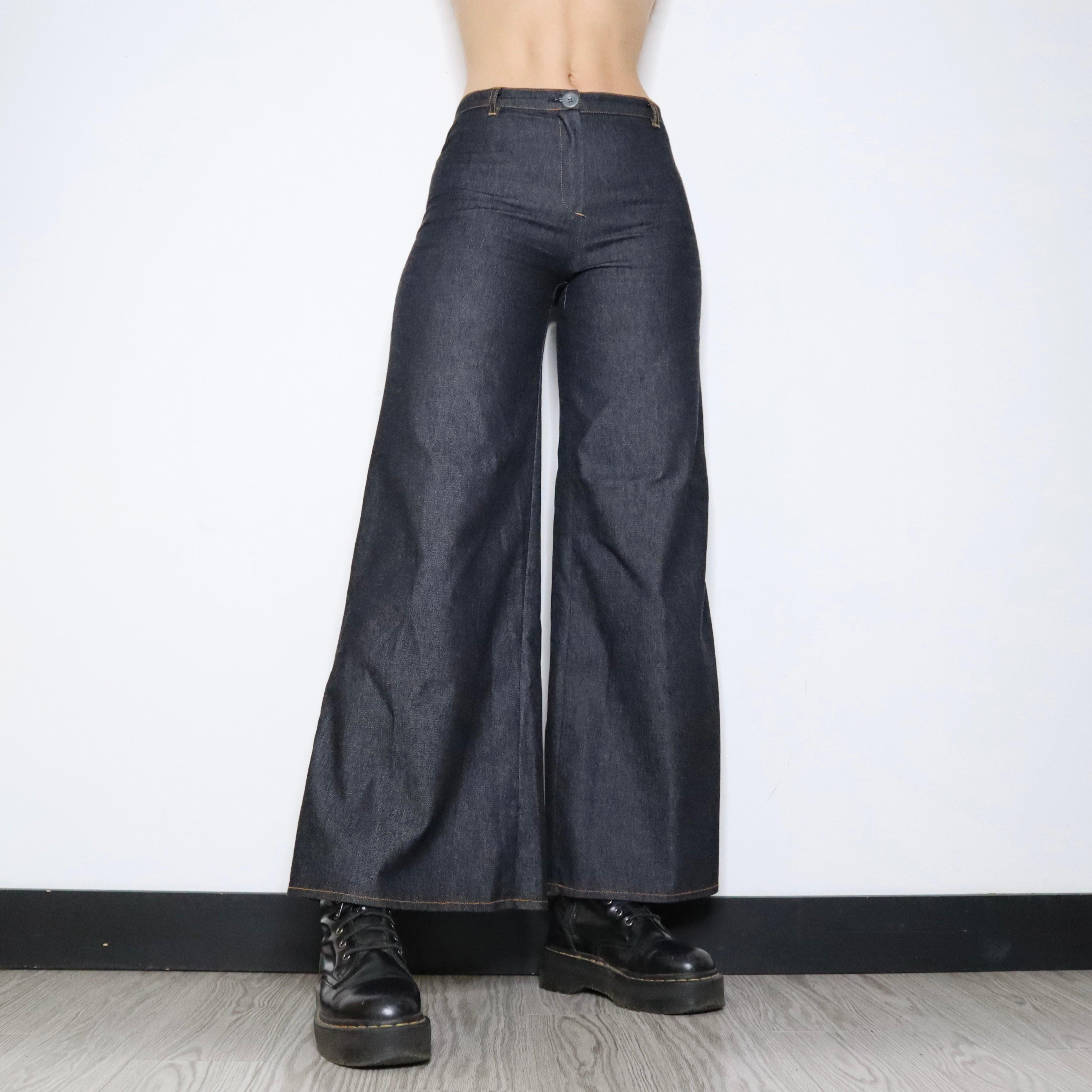 Cop Copine Wide Leg Jeans (Small) 