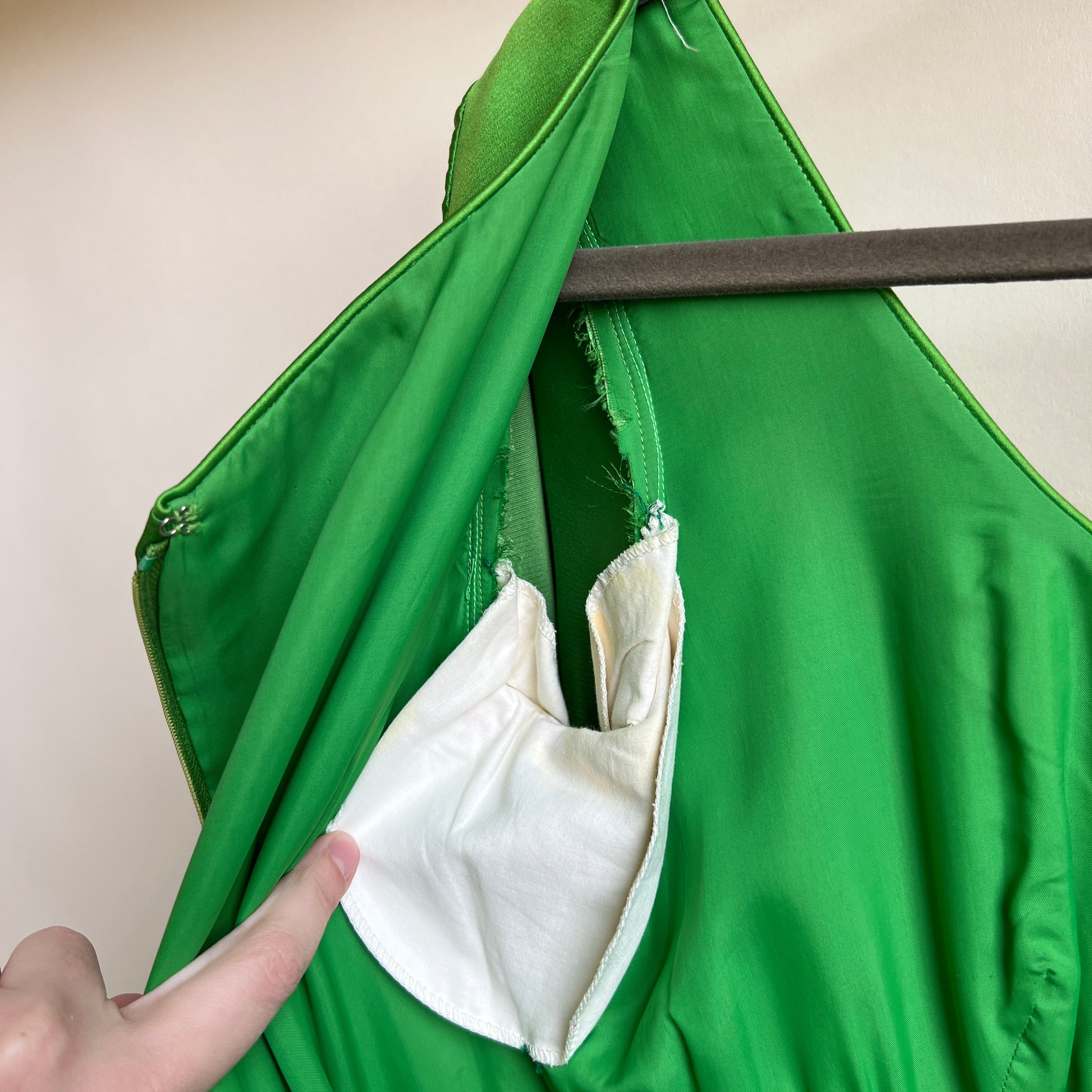 Vintage satin empire dress