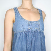 Denim Babydoll Dress (S-M) 