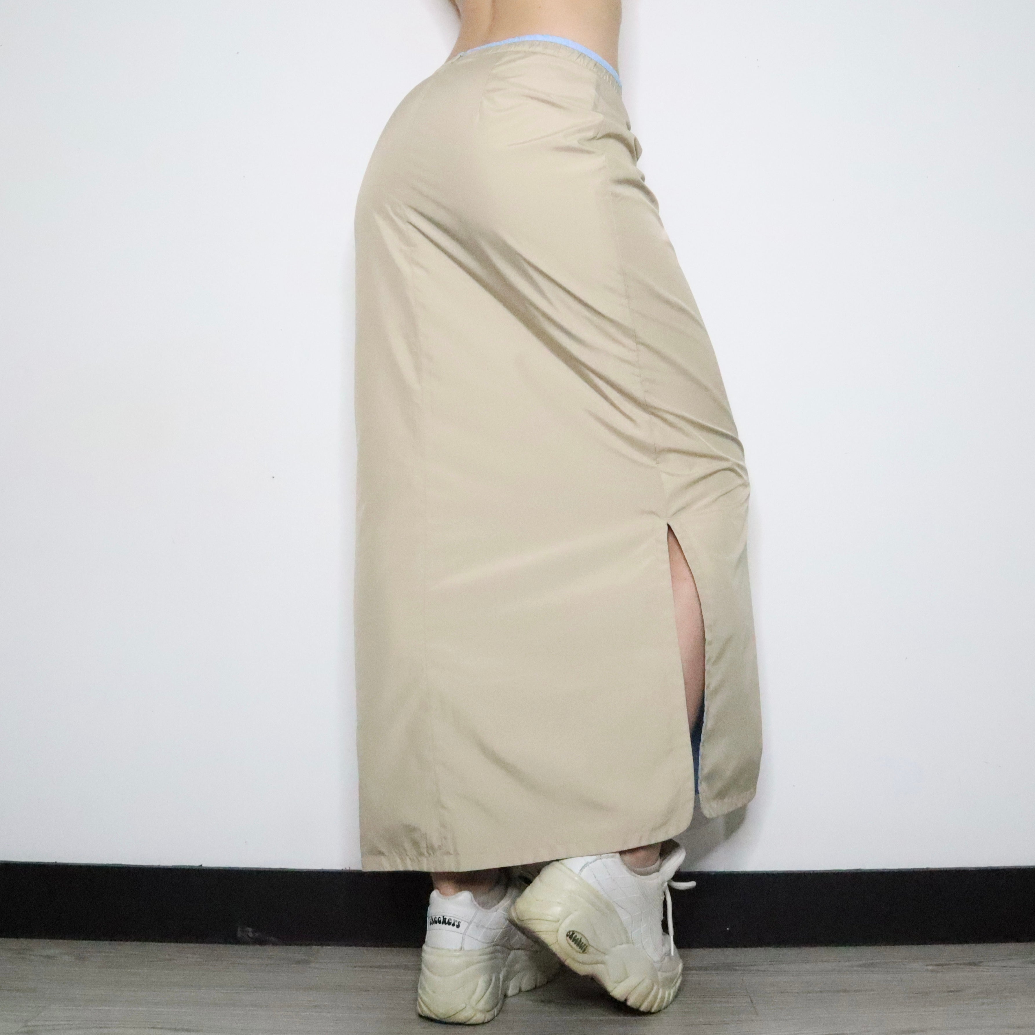 Beige Cargo Maxi Skirt (Small)