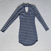 NWT striped glitter bodycon